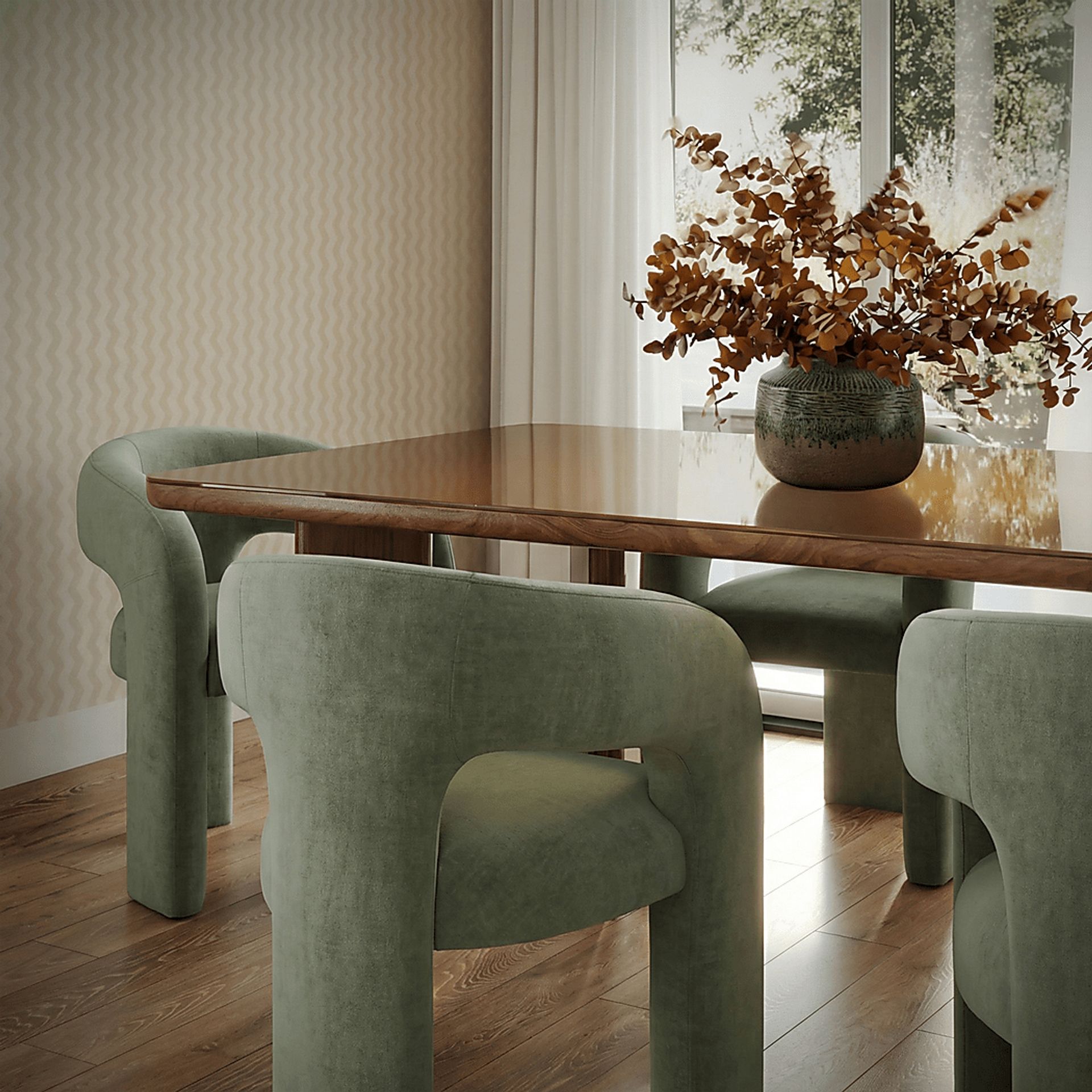 Wanaao Green Arm Chair - Image 2