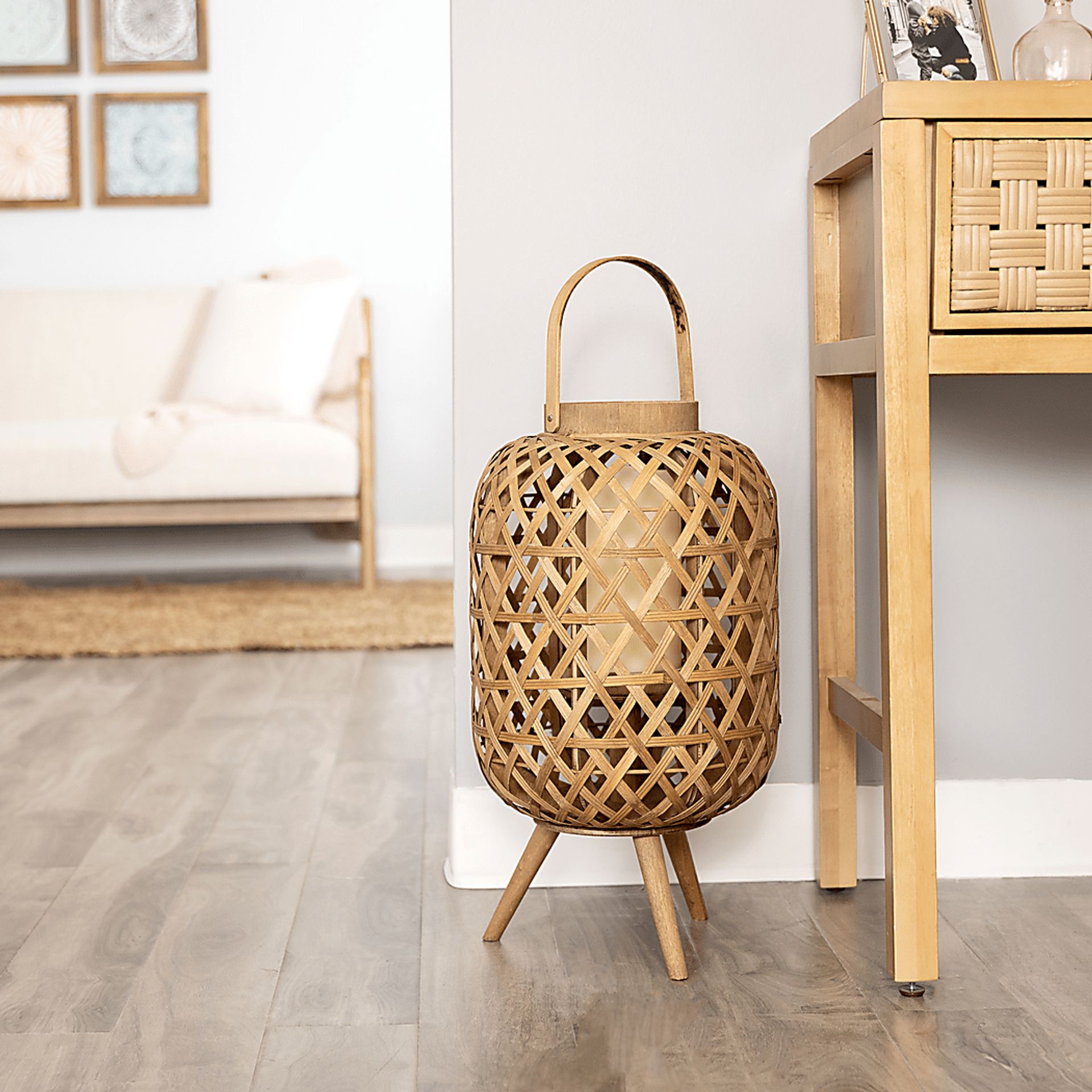 Wanakah Brown Lantern Stand - Image 5