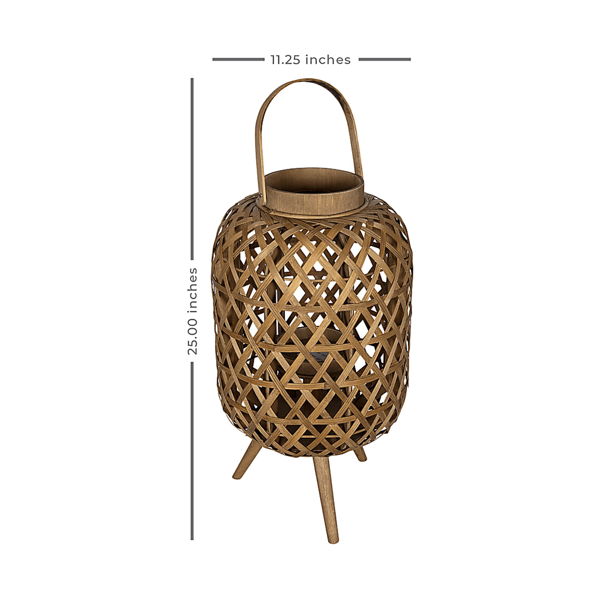 Wanakah Brown Lantern Stand - Image 7