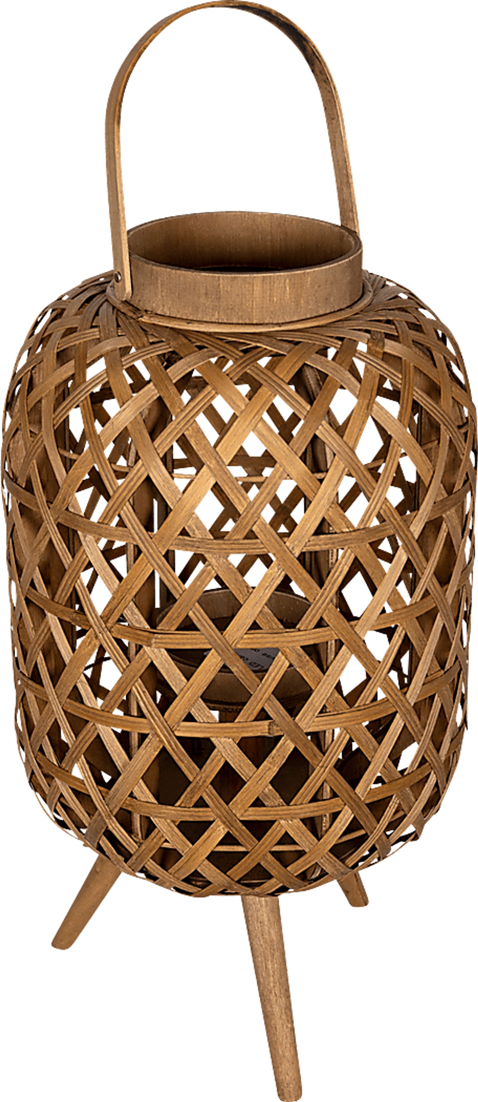 Wanakah Brown Lantern Stand - Image 1