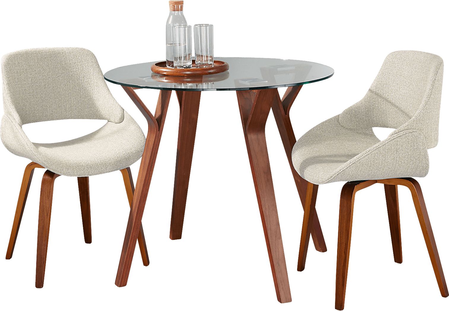 Wanay Cream 3 Pc Dining Set