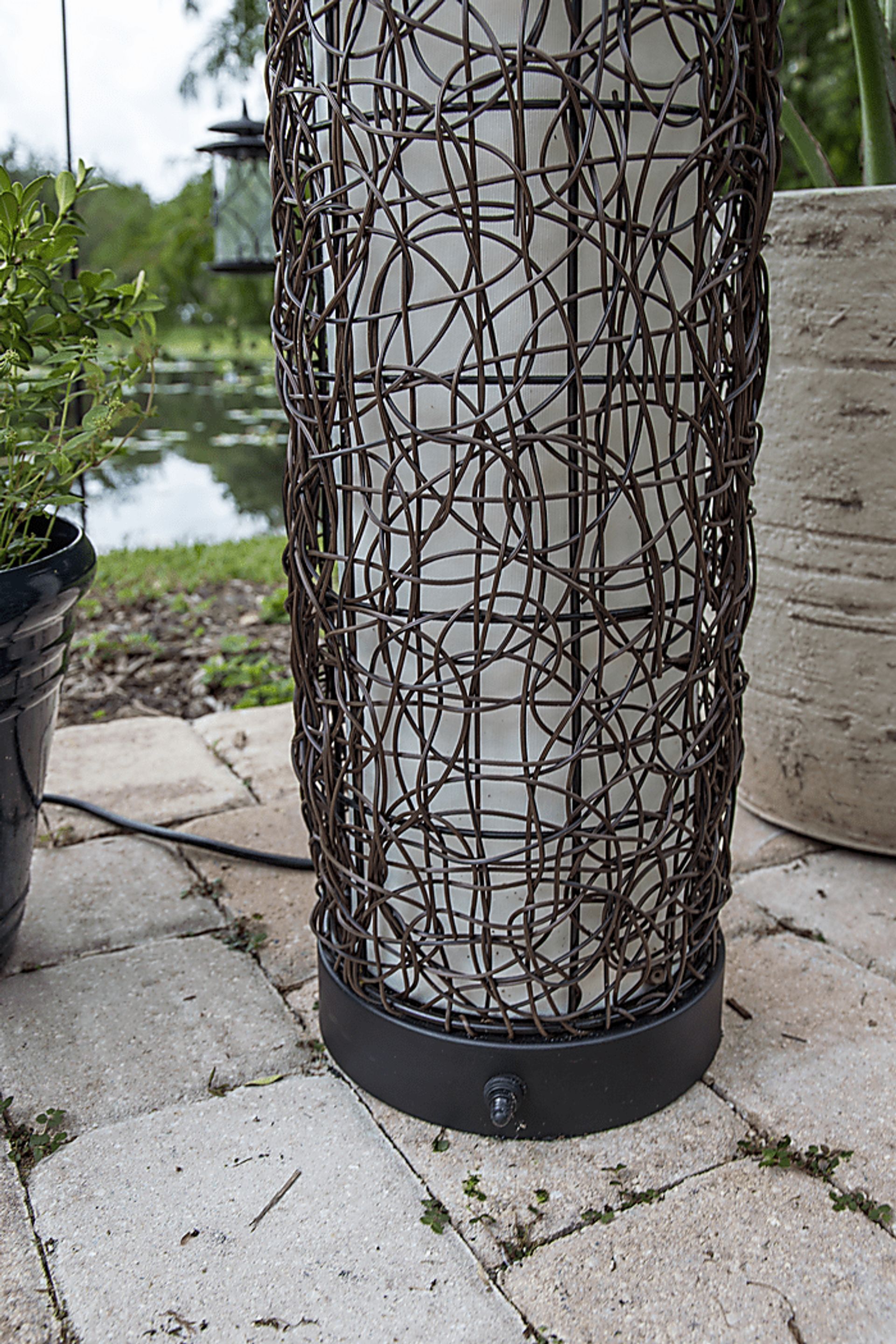 Wanchese Brown Outdoor Floor Lamp - Image 6