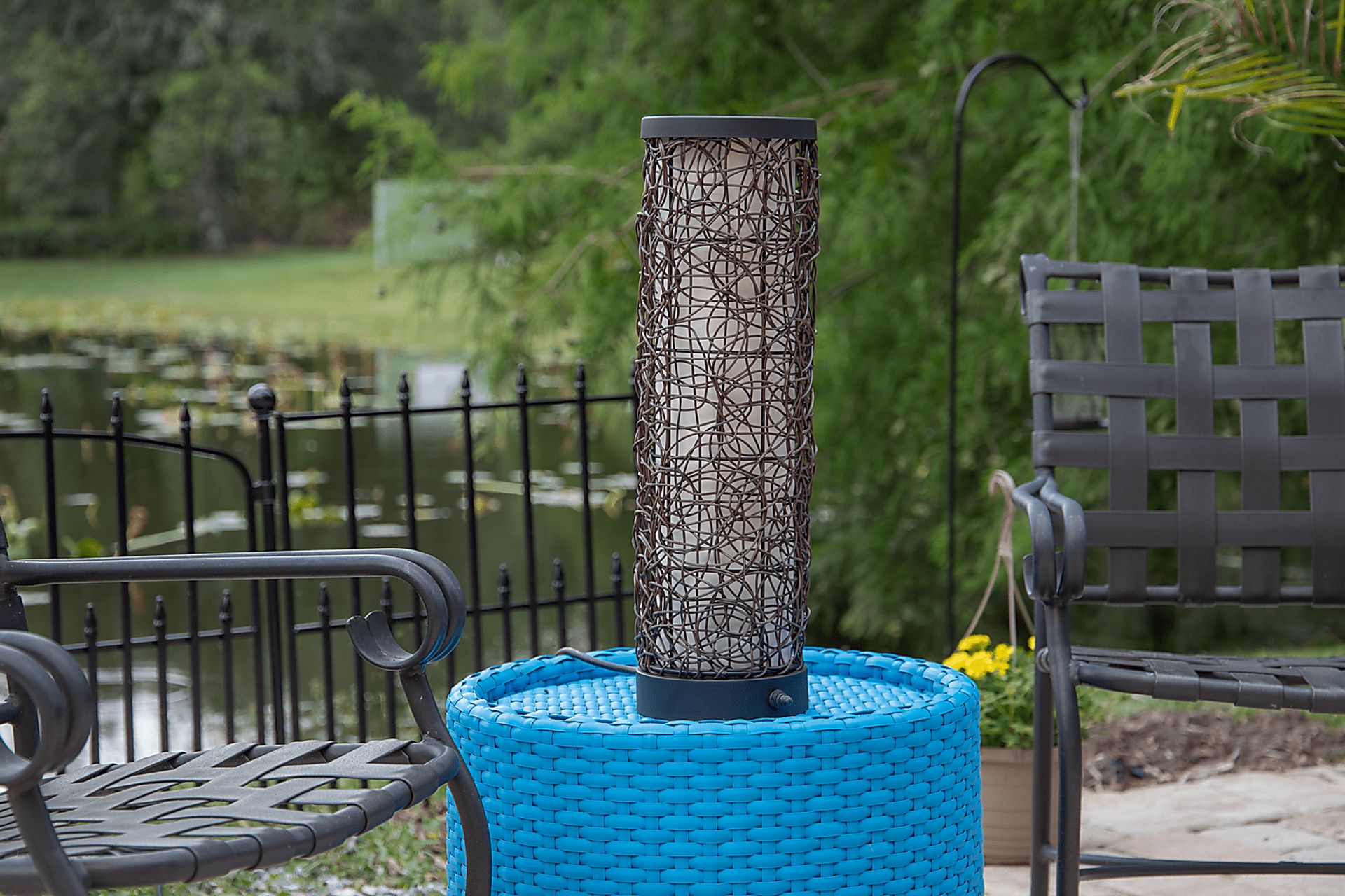 Wanchese Brown Outdoor Table Lamp - Image 3