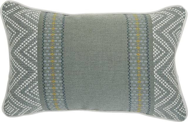 Wanderer Surf Celadon Indoor/Outdoor Accent Pillow - Thumbnail - Image 1