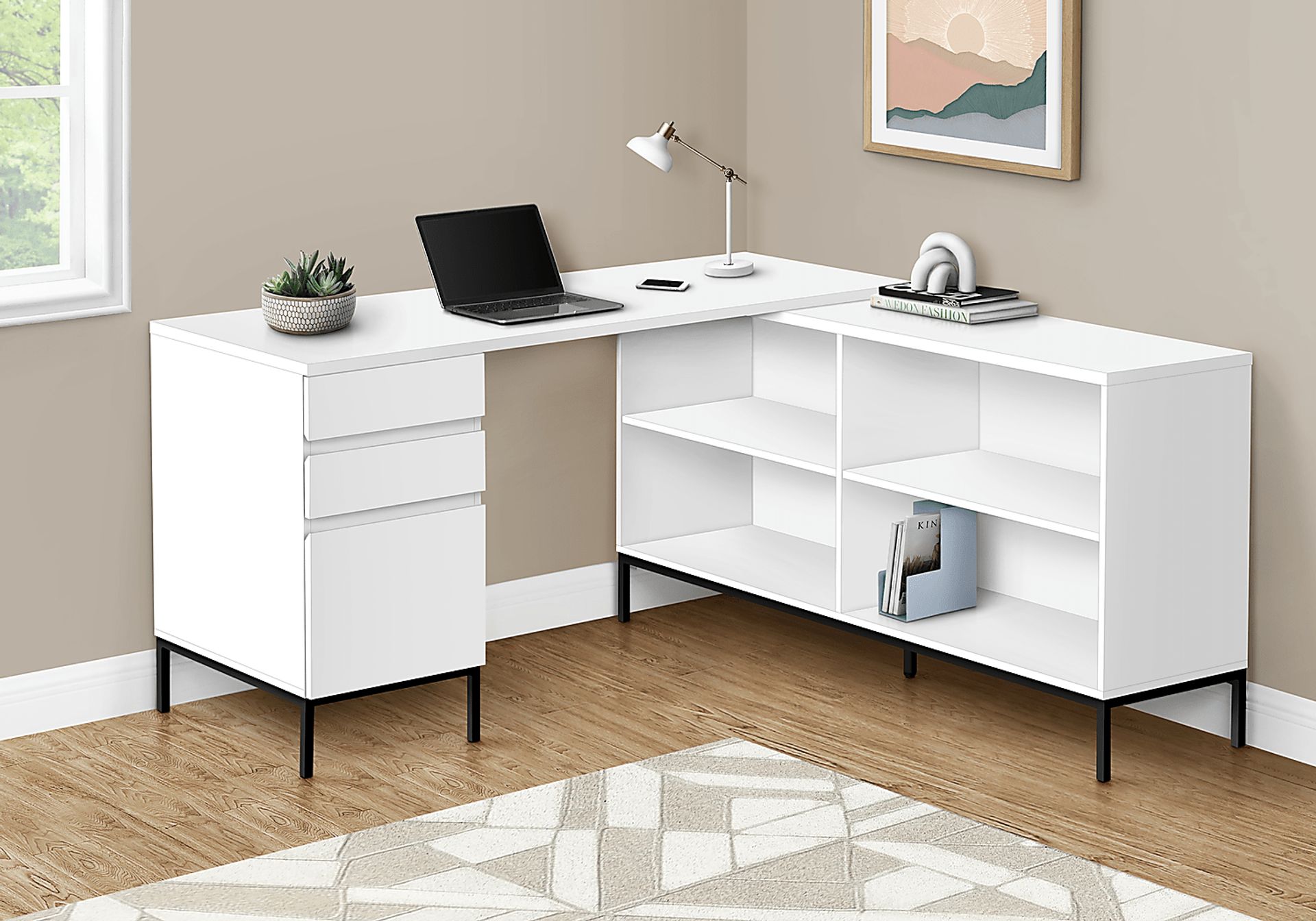 Wandsworth White Desk - Image 2