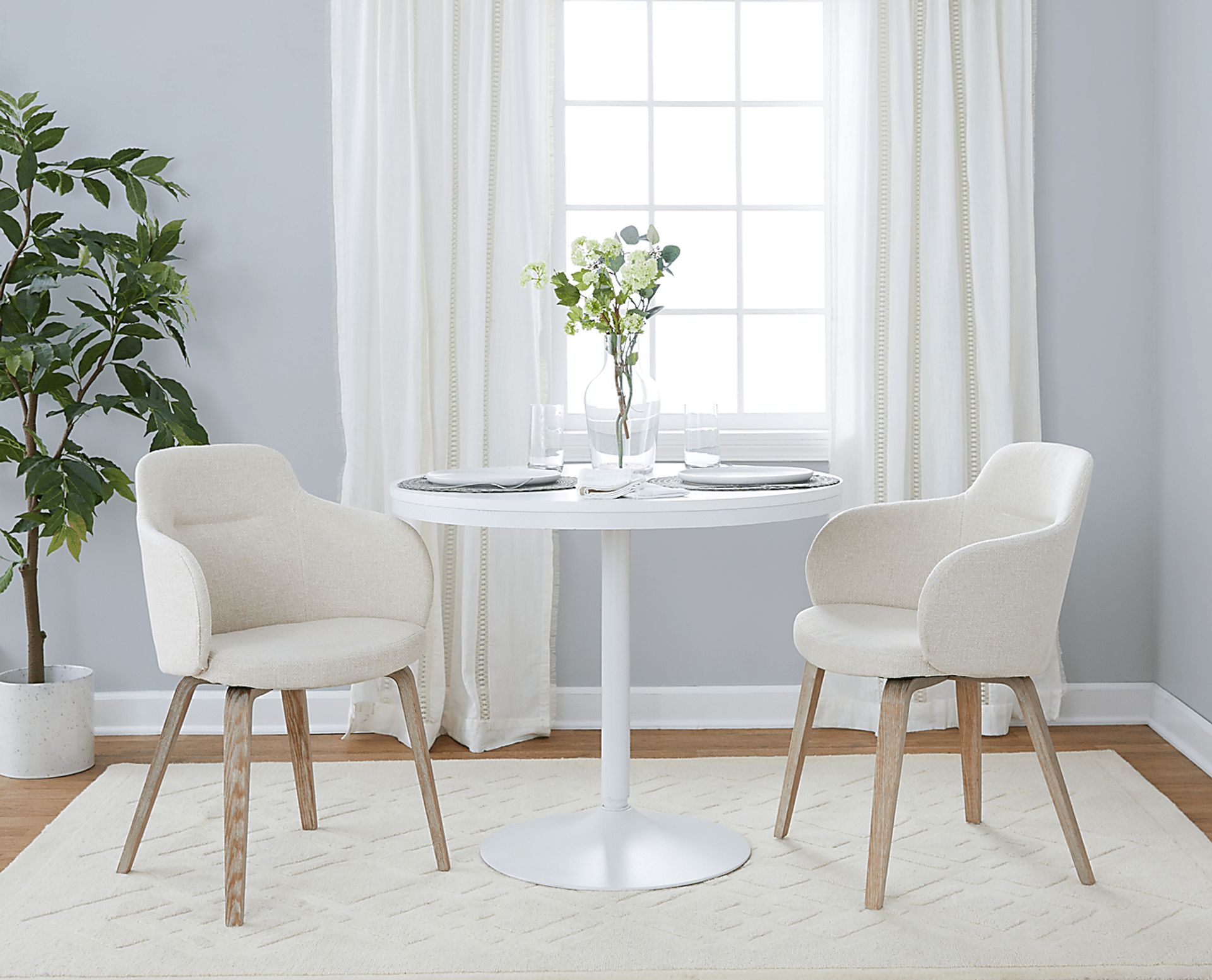 Waneden I Cream Side Chair, Set of 2 - Image 8