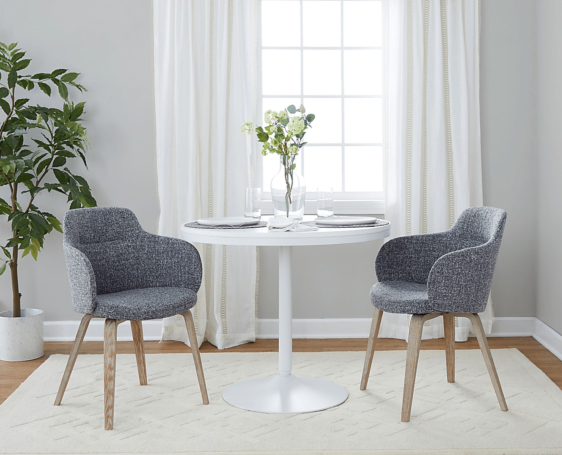 Waneden I Gray Side Chair, Set of 2 - Image 8