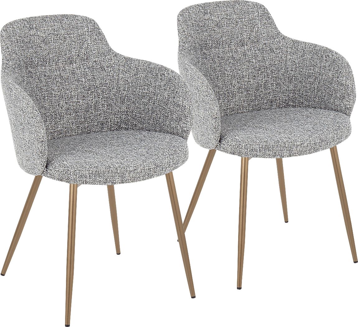 Waneden II Gray Side Chair, Set of 2
