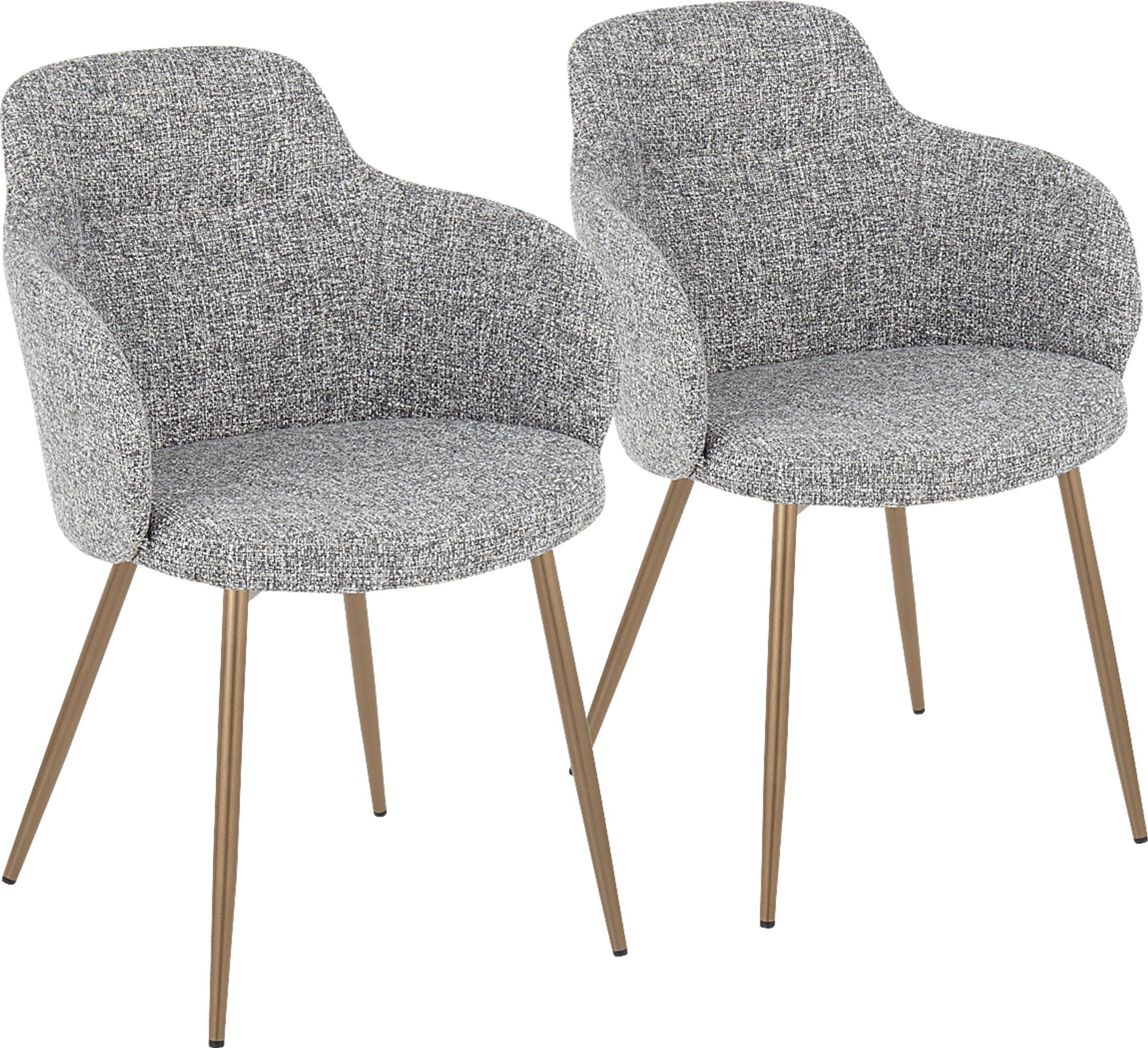 Waneden II Gray Side Chair, Set of 2 - Image 1