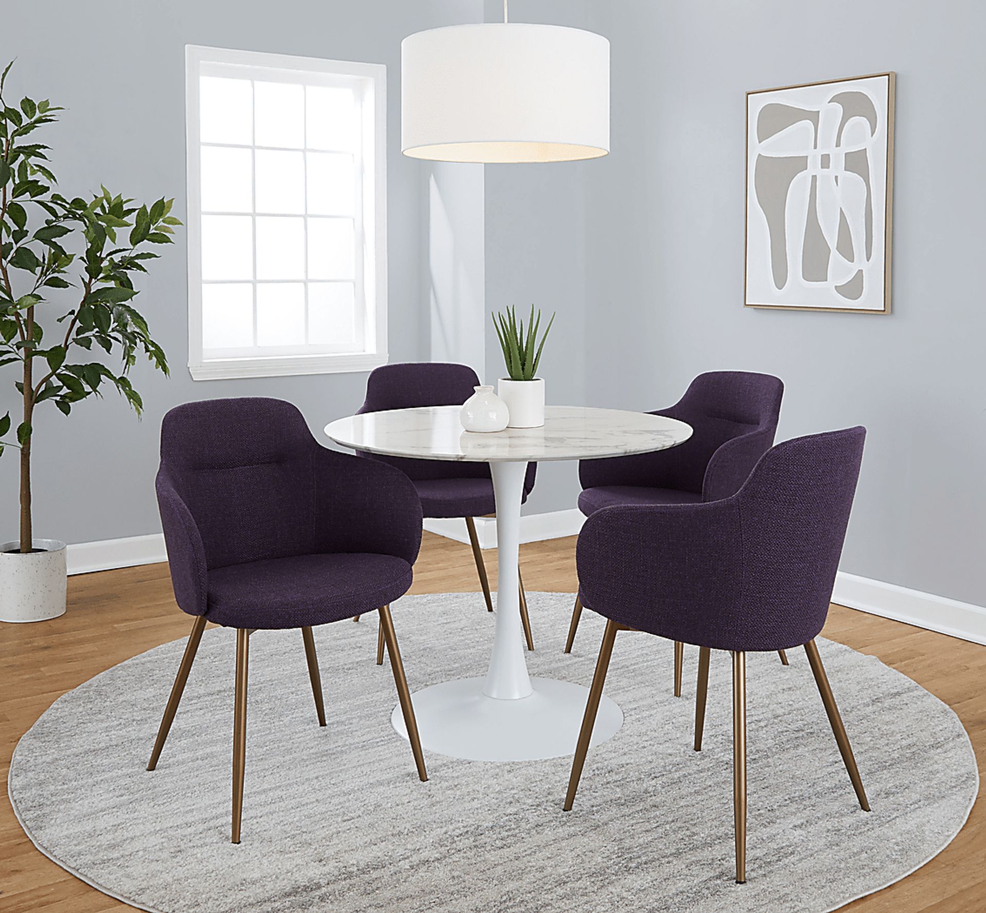 Waneden II Purple Side Chair, Set of 2 - Image 8