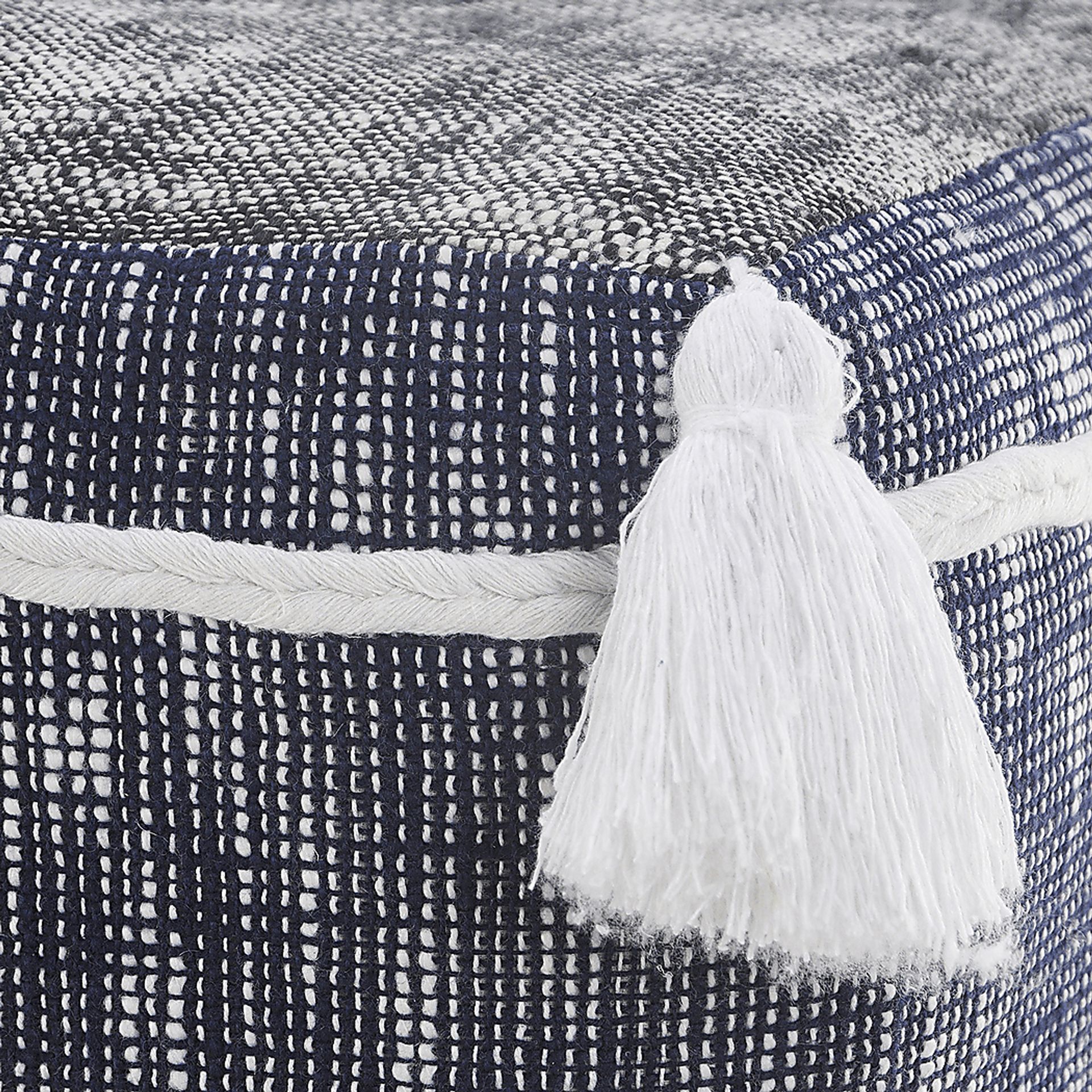 Wanella Blue/White Pouf - Image 6