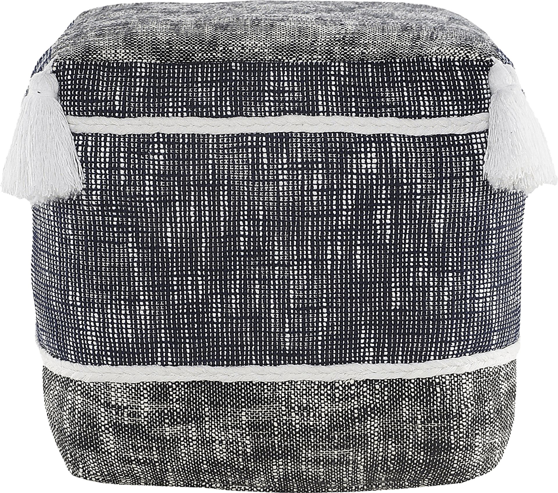 Wanella Blue/White Pouf - Image 9