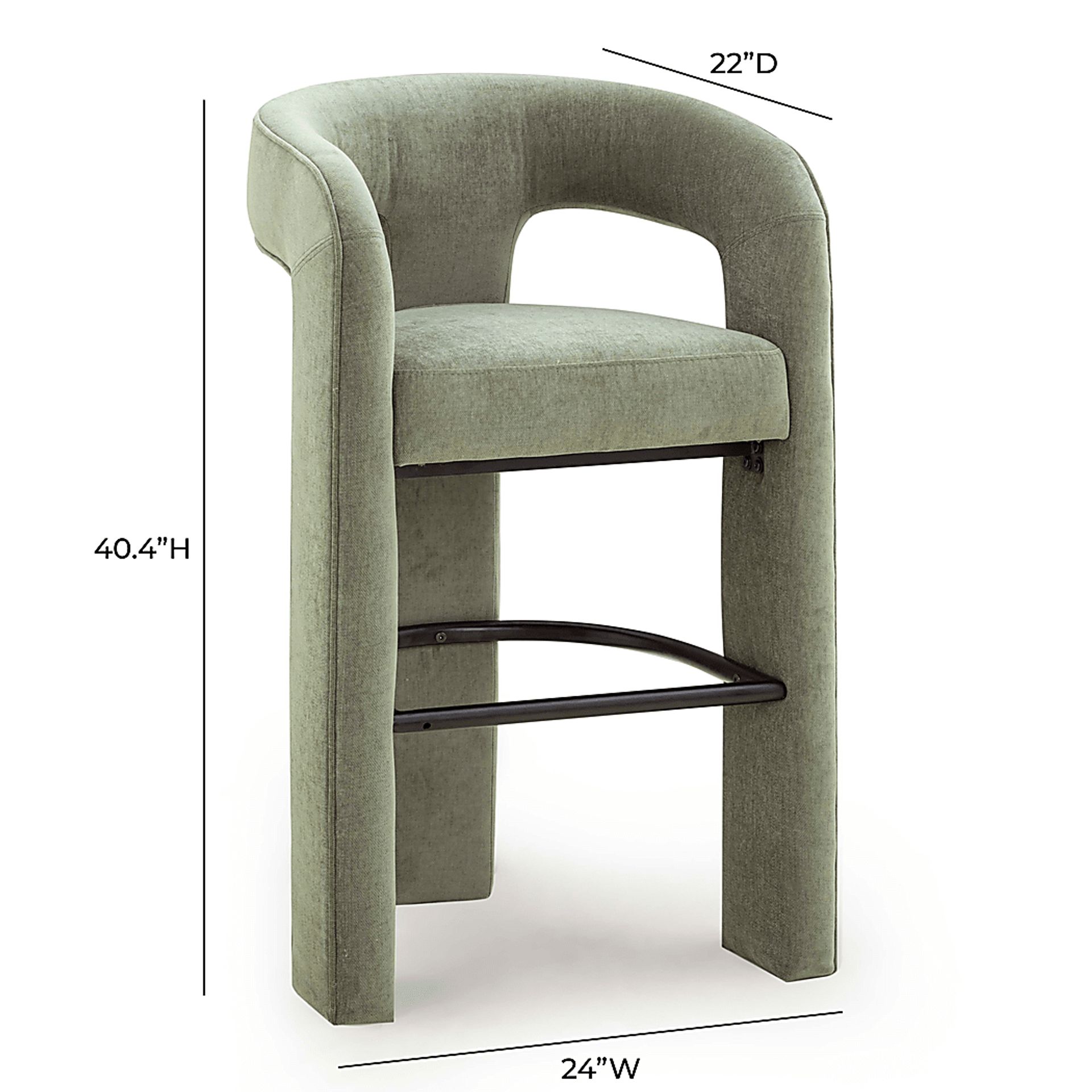 Wannaao Green Bar Stool - Image 5