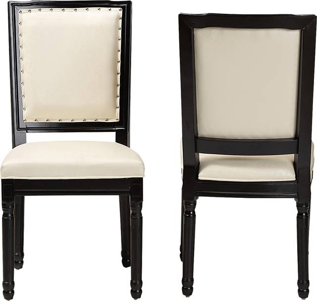 Wanskuck Black Side Chair, Set of 2 - Thumbnail - Image 4
