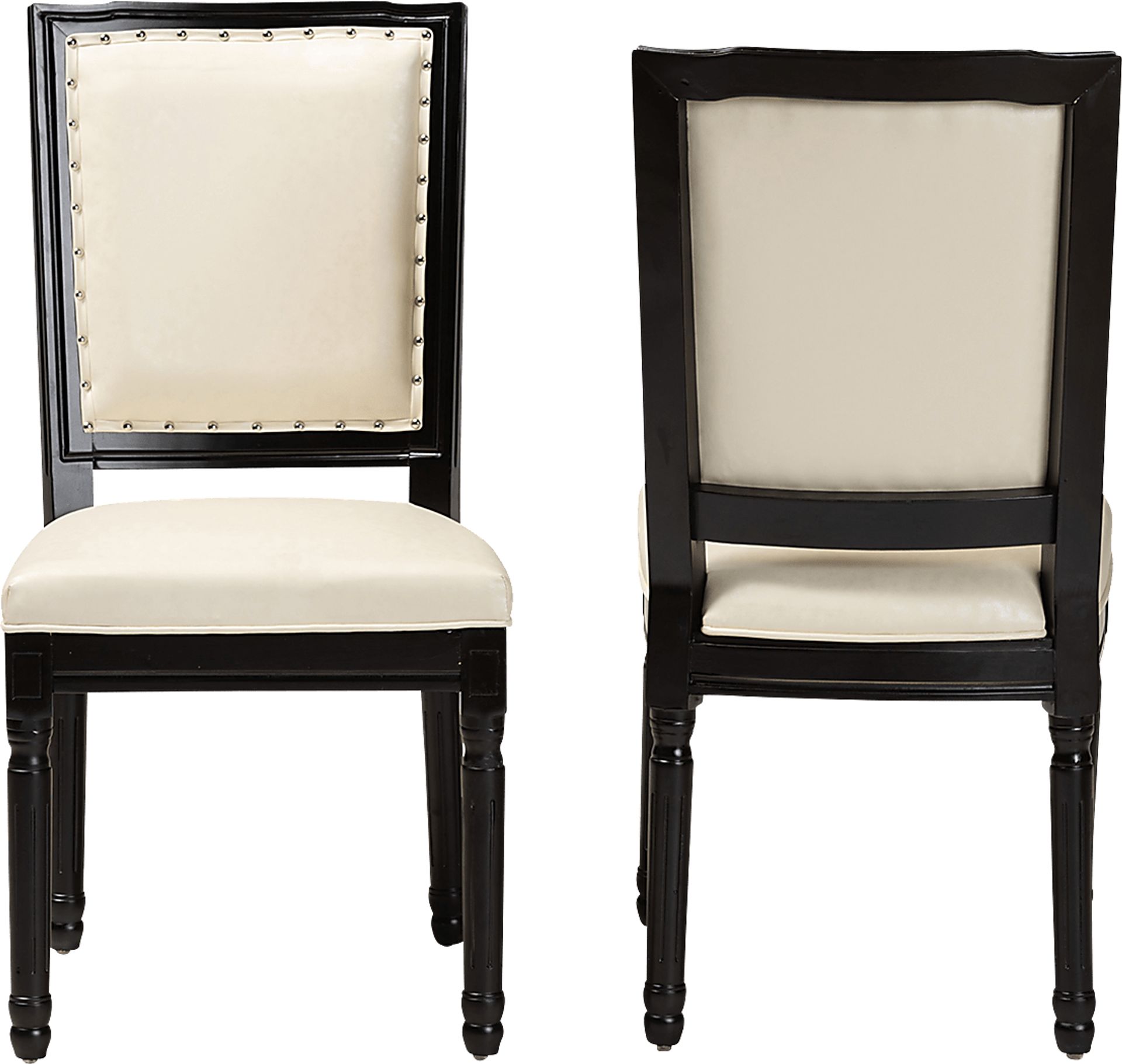 Wanskuck Black Side Chair, Set of 2 - Image 4