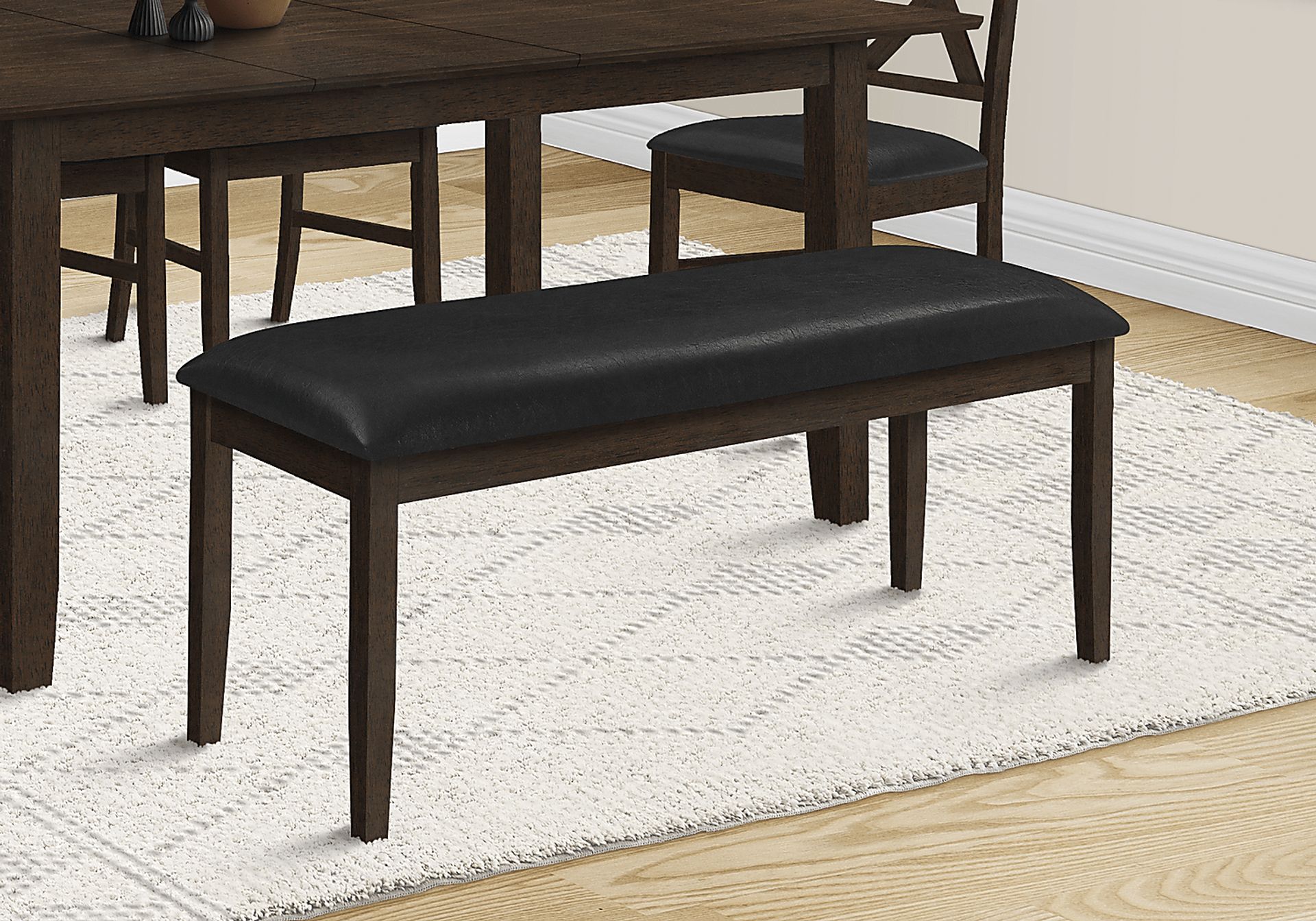 Wansley Black Dining Bench - Image 2