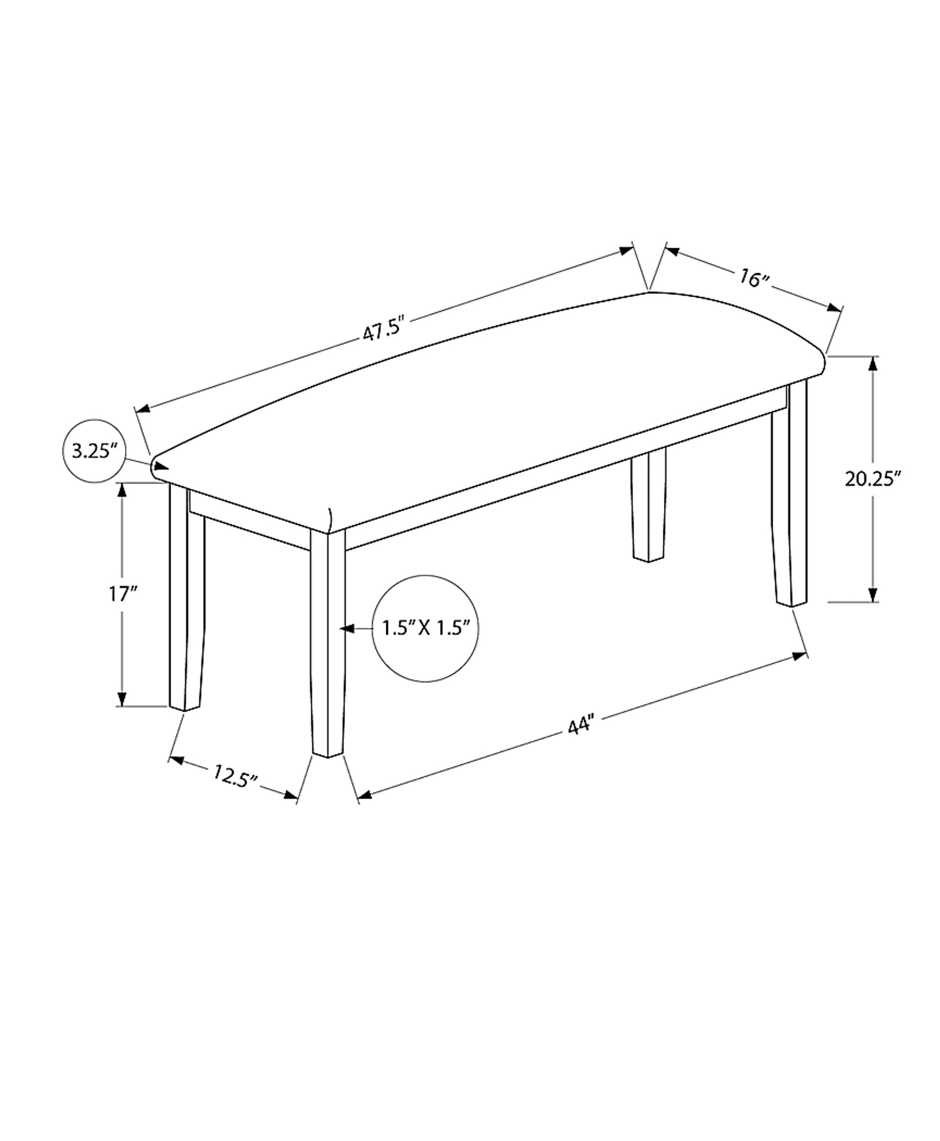 Wansley Black Dining Bench - Image 7