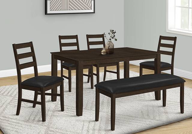 Wansley Espresso Dining Table - Thumbnail - Image 3