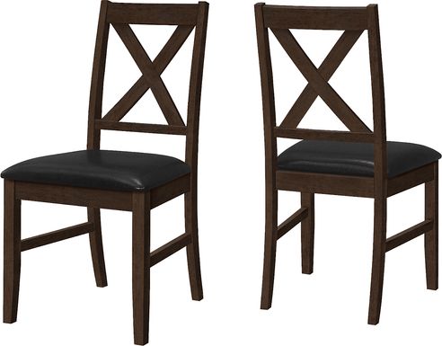 Wansley II Black Side Chair, Set of 2