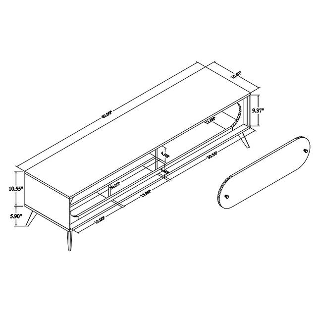 Wapato Brown 63 in. Console - Thumbnail - Image 10