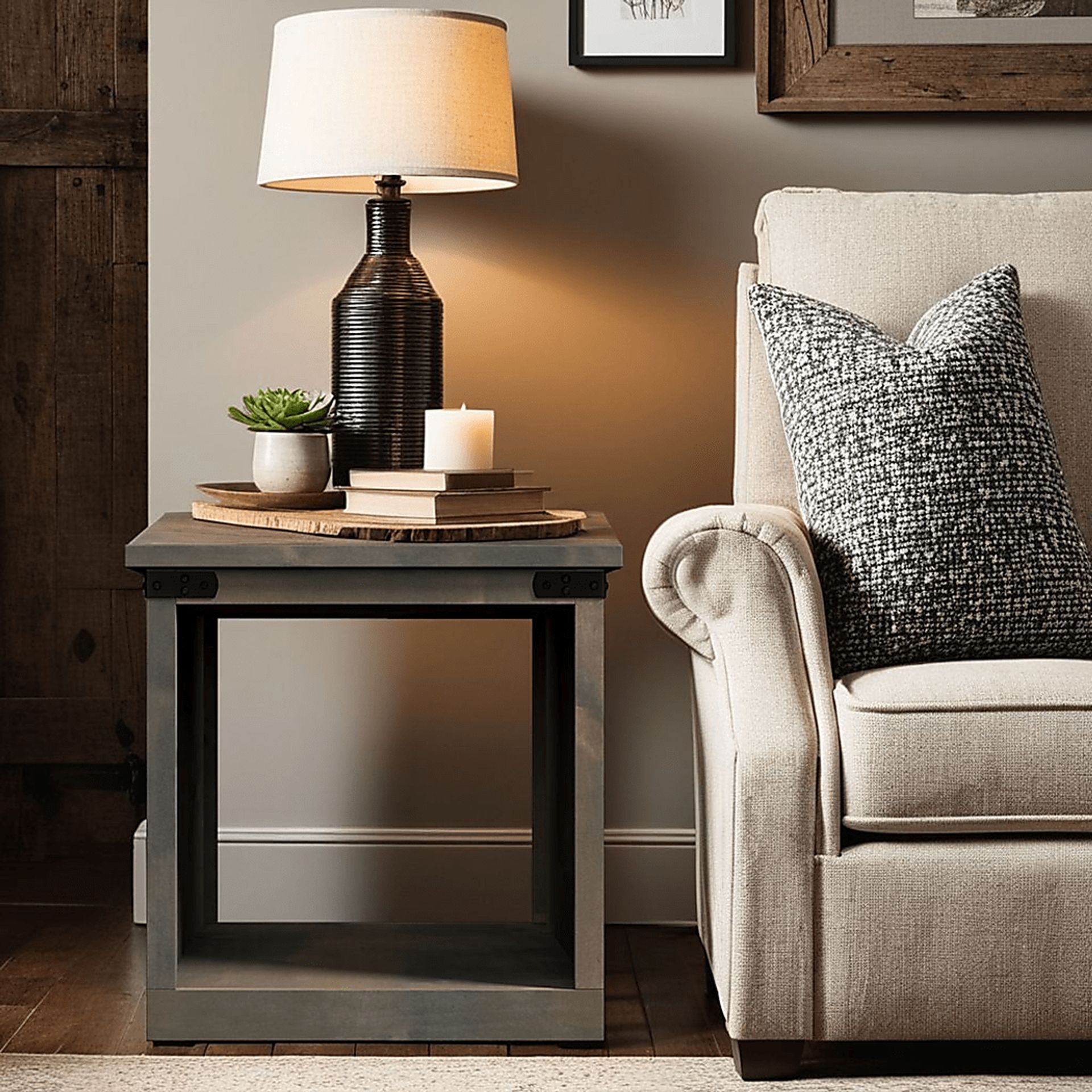 Wapegue Dark Brown End Table - Image 10