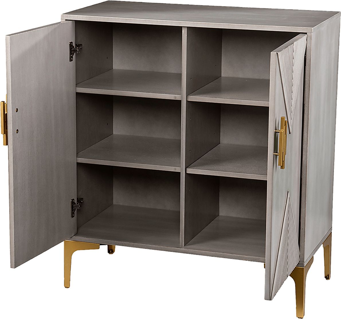 Wapello Gray Accent Cabinet