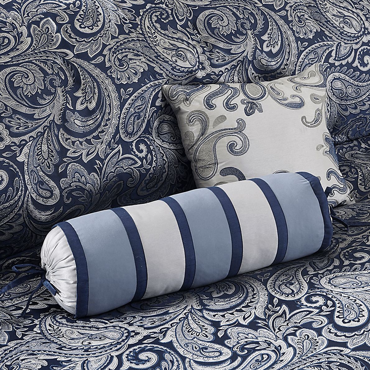 Wapsi Navy 12 Pc California King Comforter Set
