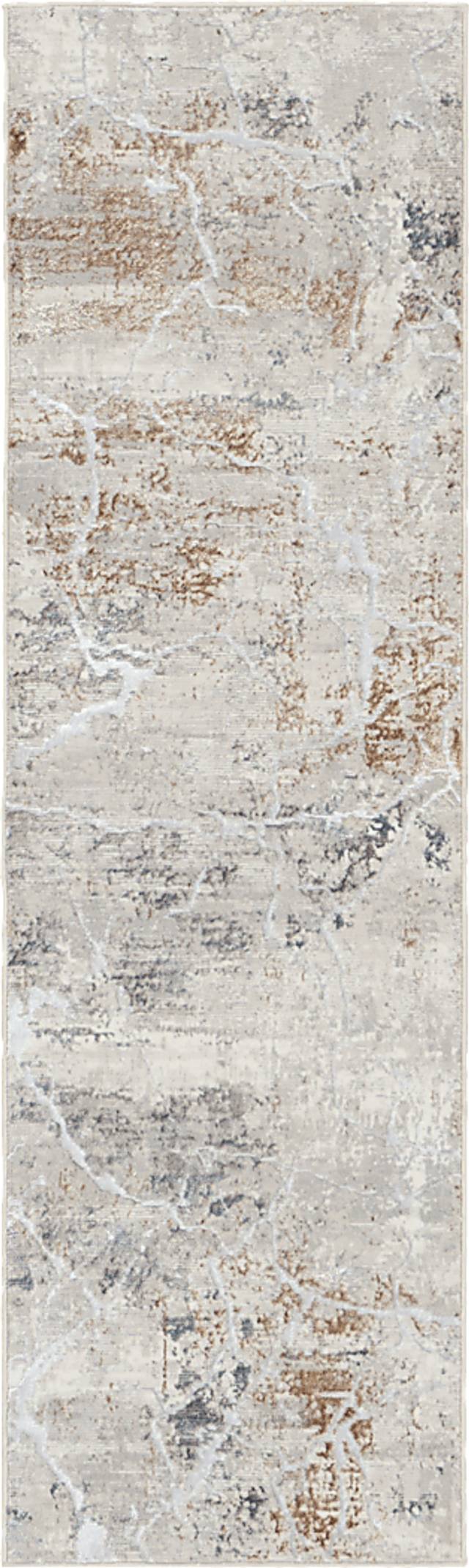 Warbell Gray/Multi 2'3 x 7'6 Runner Rug - Thumbnail - Image 1