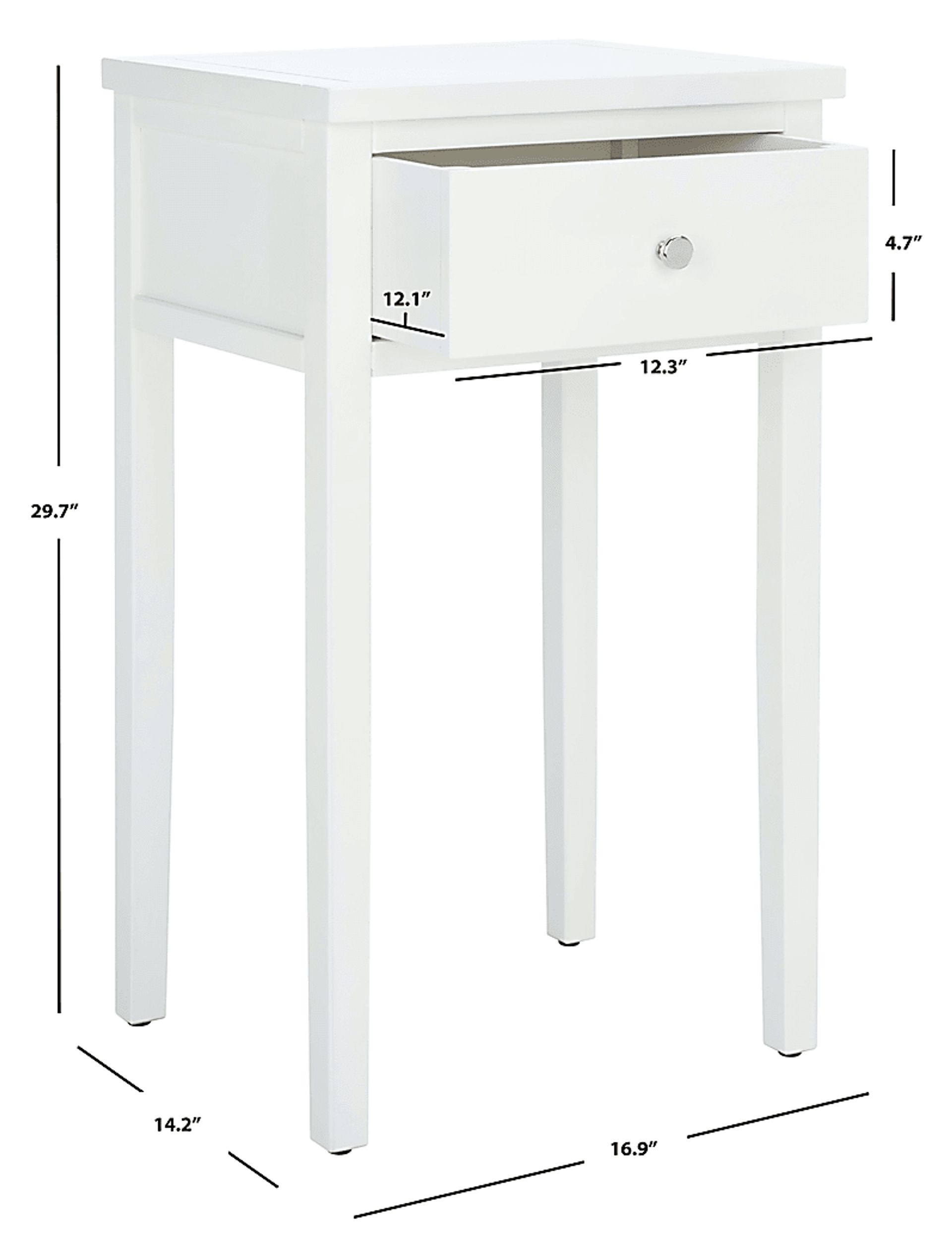 Wardlaw White Nightstand - Image 14