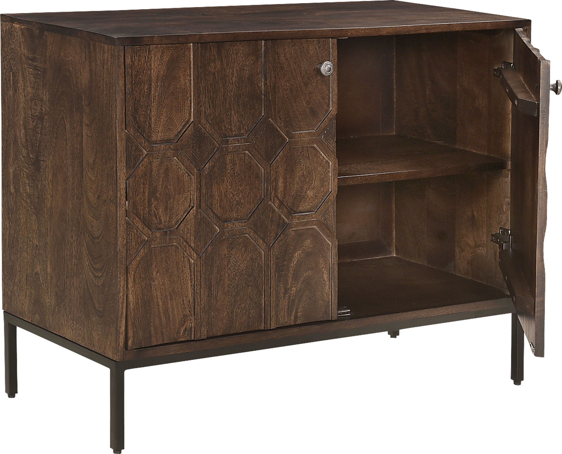 Wardour Brown Accent Cabinet - Image 4