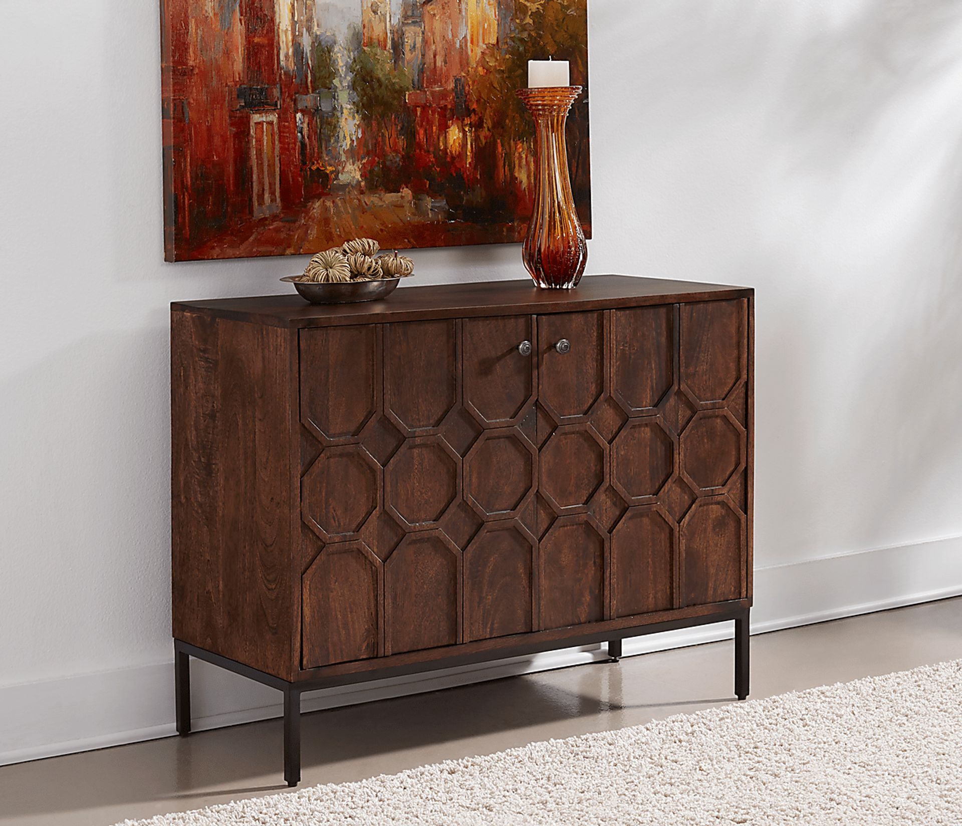 Wardour Brown Accent Cabinet - Image 8