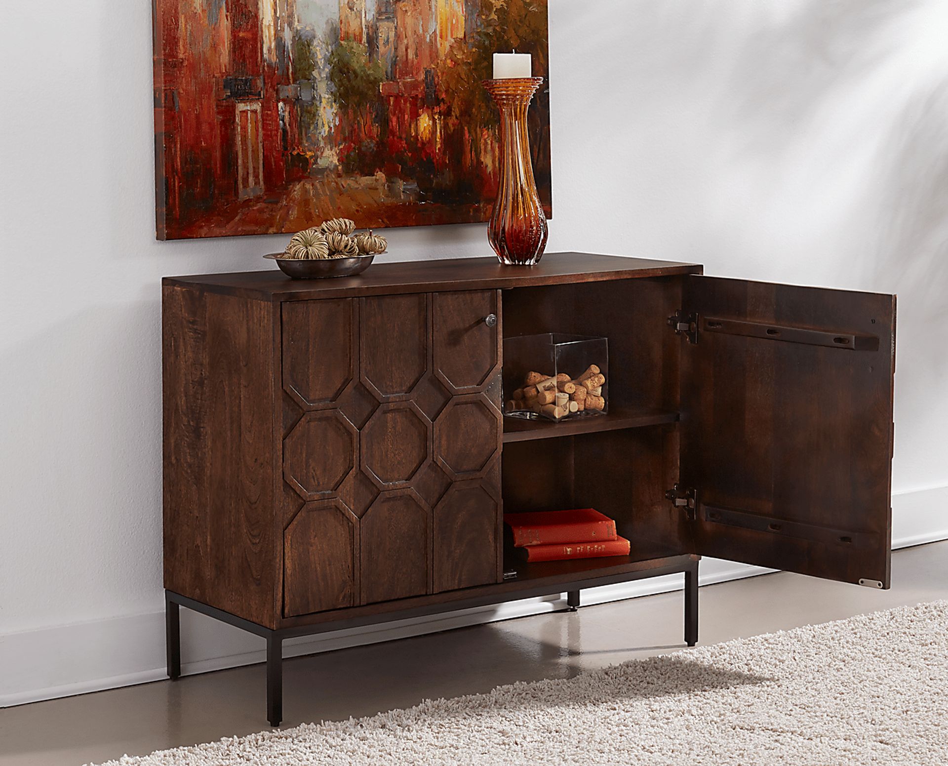 Wardour Brown Accent Cabinet - Image 9