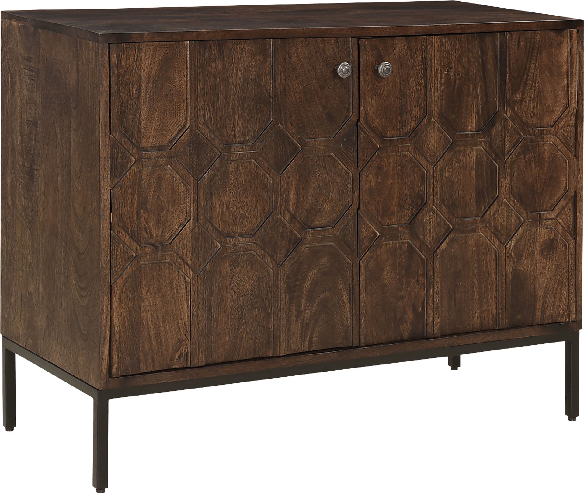 Wardour Brown Accent Cabinet - Image 1
