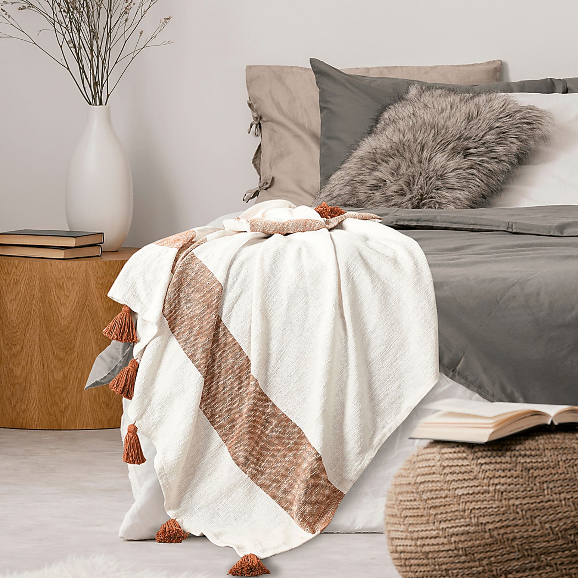 Wargol Orange Throw Blanket - Image 9