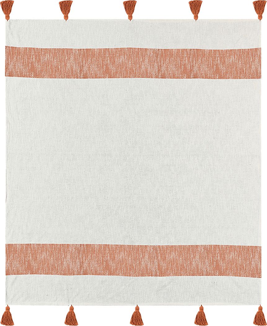 Wargol Orange Throw Blanket