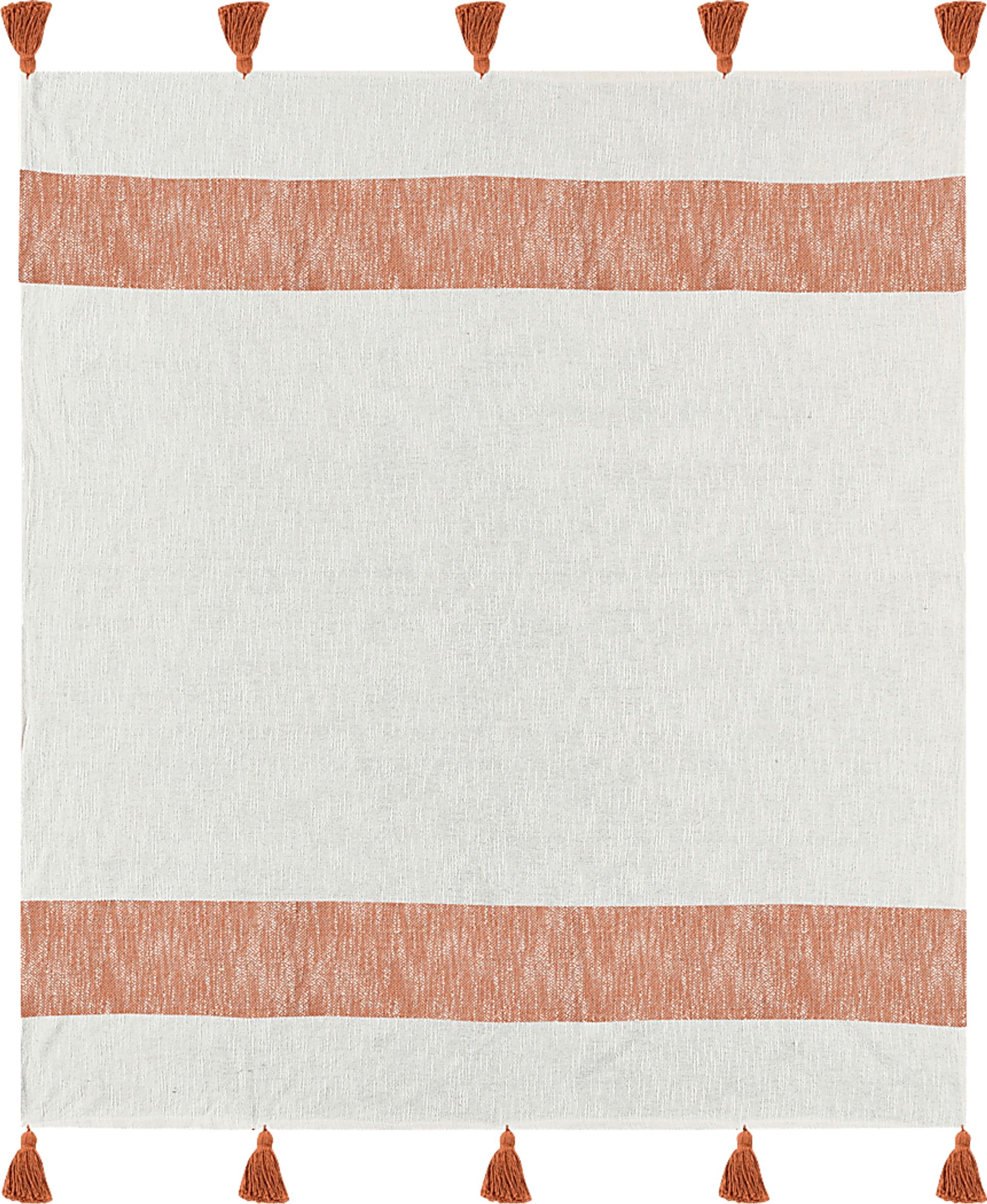 Wargol Orange Throw Blanket - Image 1