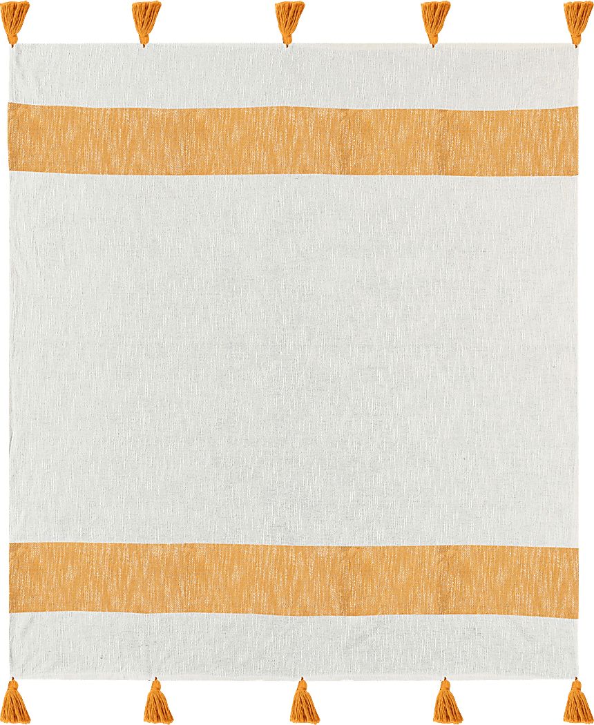 Wargol Yellow Throw Blanket