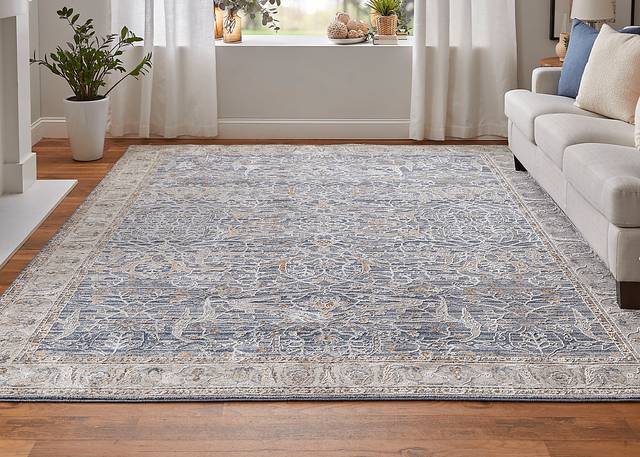 Warissa Blue 5' x 7'6 Rug - Thumbnail - Image 2