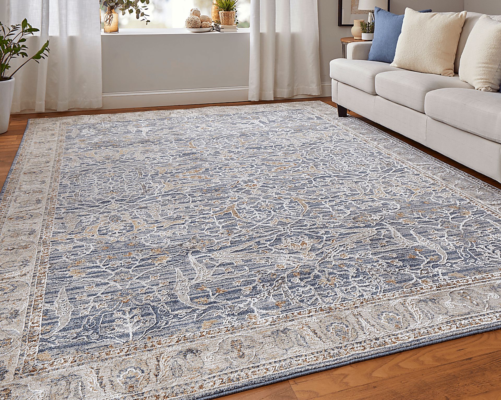 Warissa Blue 6'7 x 9'6 Rug - Image 3