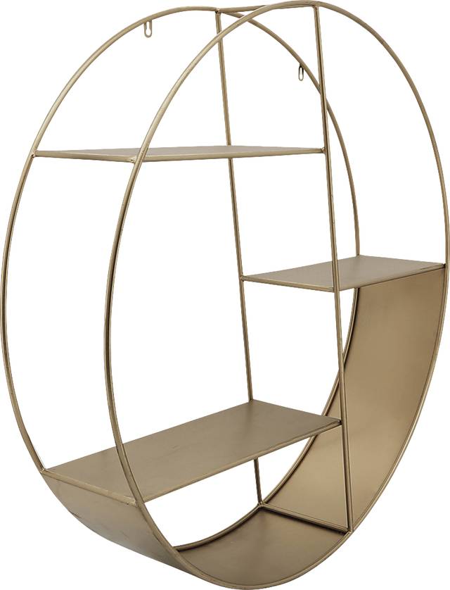 Warlick Gold Wall Shelf - Thumbnail - Image 2