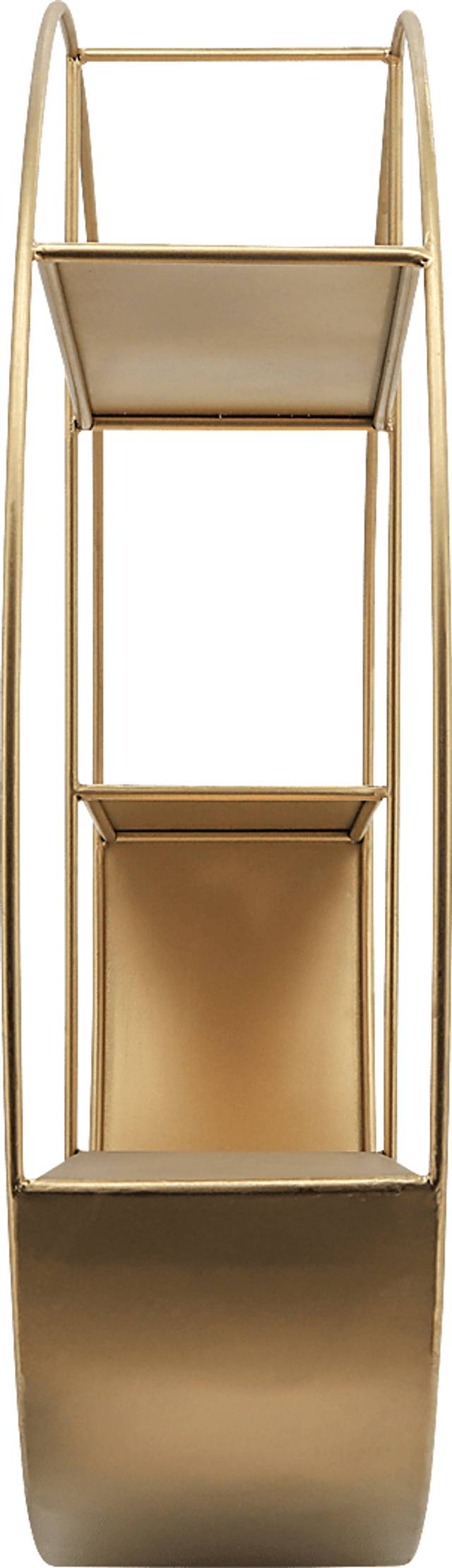 Warlick Gold Wall Shelf - Thumbnail - Image 3