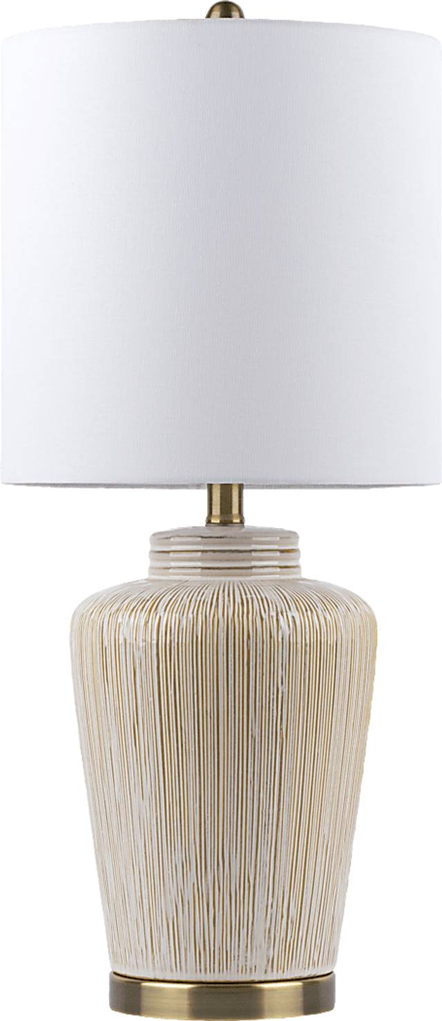 Warren Bay Cream Lamp - Thumbnail - Image 1