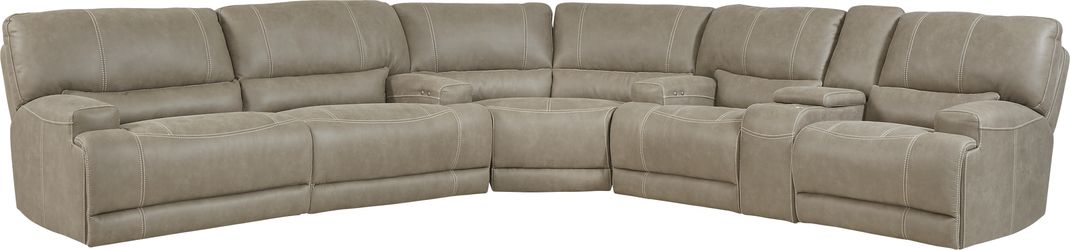 Warrendale chocolate 3 pc deals power reclining sectional