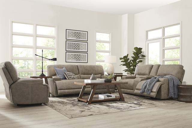 Warrendale Beige 7 Pc Power Reclining Living Room - Thumbnail - Image 1