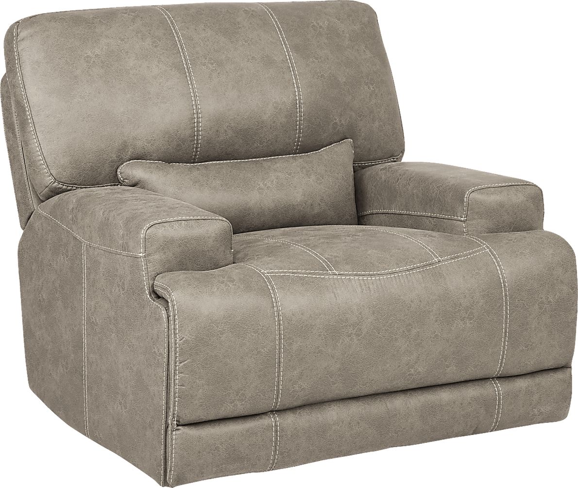 Microfiber Adjustable Recliner Chair with Footrest Extension