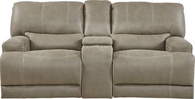 power reclining console loveseat
