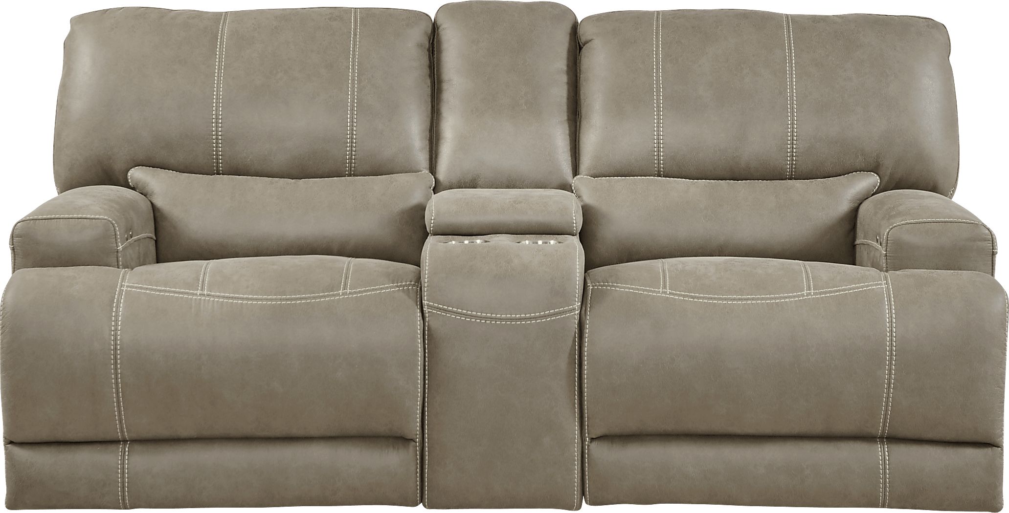 power reclining console loveseat