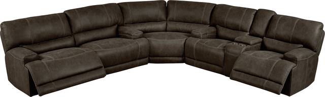 Warrendale Chocolate 3 Pc Power Reclining Sectional - Thumbnail - Image 3