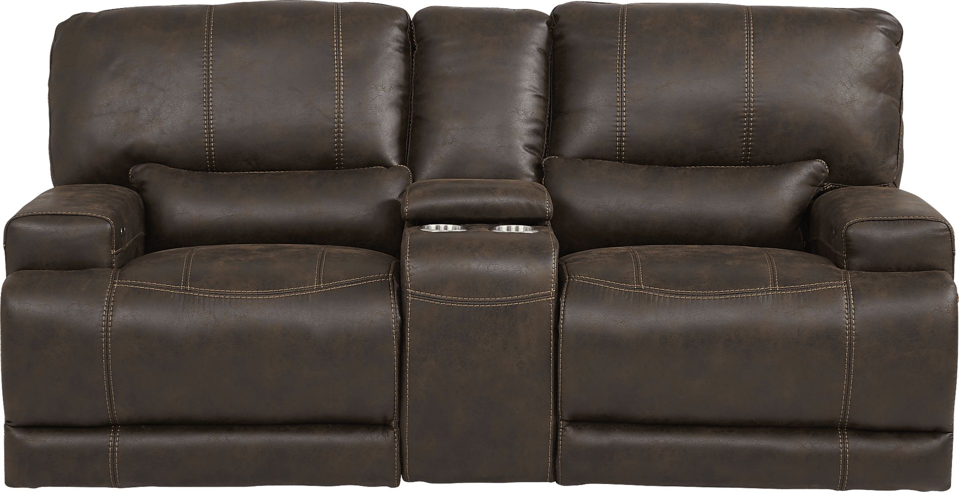 Warrendale 5 Pc Chocolate Brown Microfiber Power Reclining Living Room