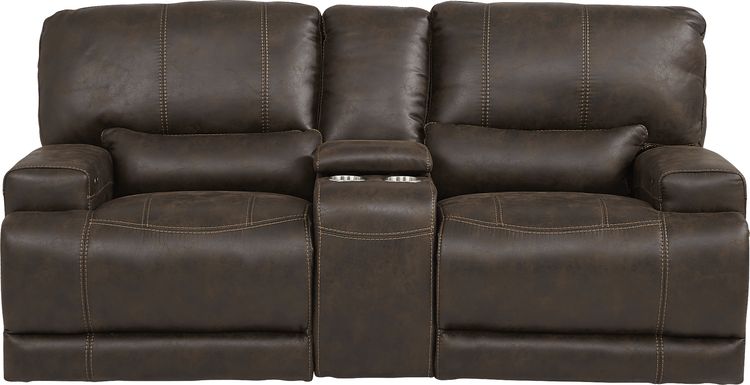 power reclining console loveseat